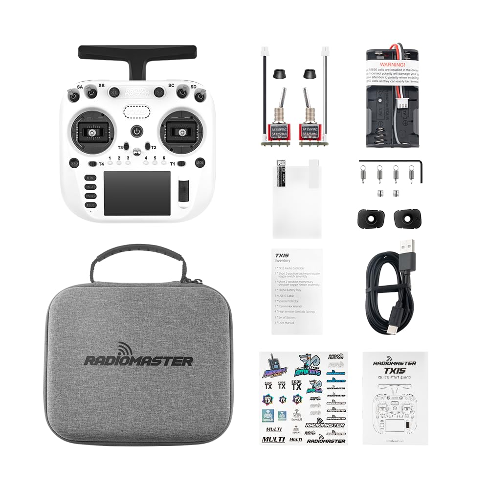 Opus RadioMaster TX15 carry case keeps gear organized on trips.
