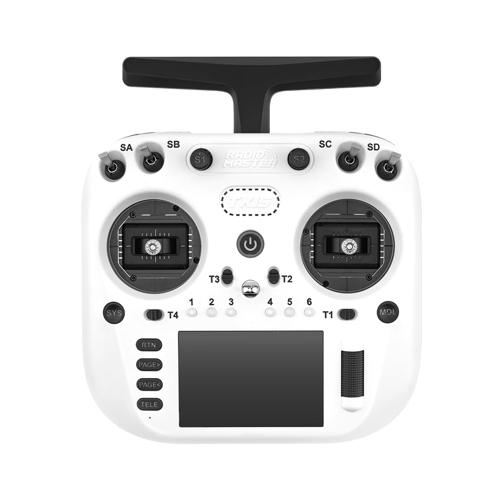 Opus RadioMaster TX15 IPS display for clear flight information in bright light.