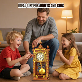 OQMI pendulum gear linkage demonstrates mechanical motion and educational play