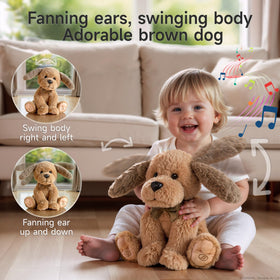 OR OR TU Baby Animated Plush Dog ears bob in sync with the melody