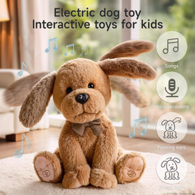 OR OR TU Baby Animated Plush Dog serves as a musical toy for play