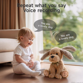 OR OR TU Baby Animated Plush Dog sings lively nursery rhymes for kids