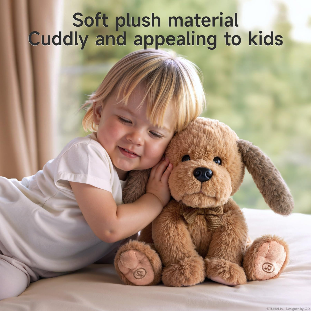 OR OR TU Baby Animated Plush Dog built with safe fabrics for cuddles