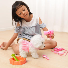 OR OR TU feeding bowl and rubber bone for pretend meals