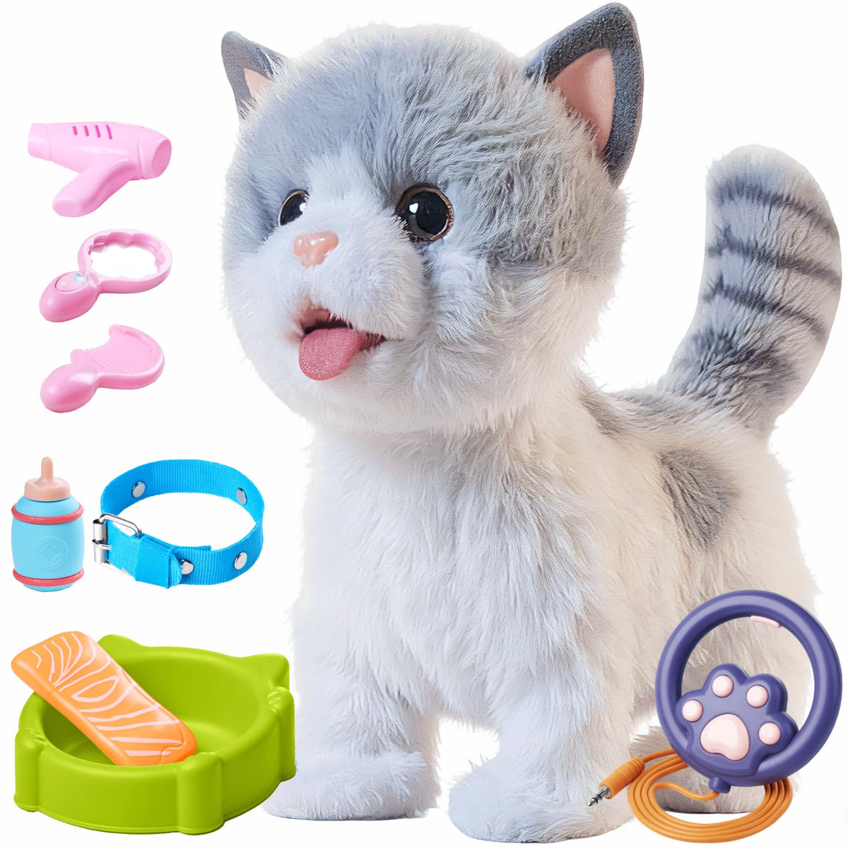 OR OR TU walking cat with leash promotes imaginative play and safe outdoor fun