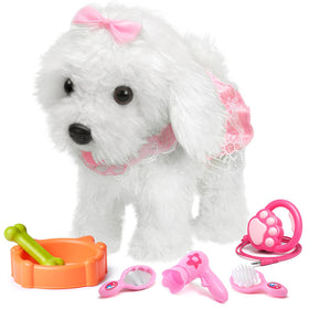 OR OR TU walking dog toy with remote leash for interactive play