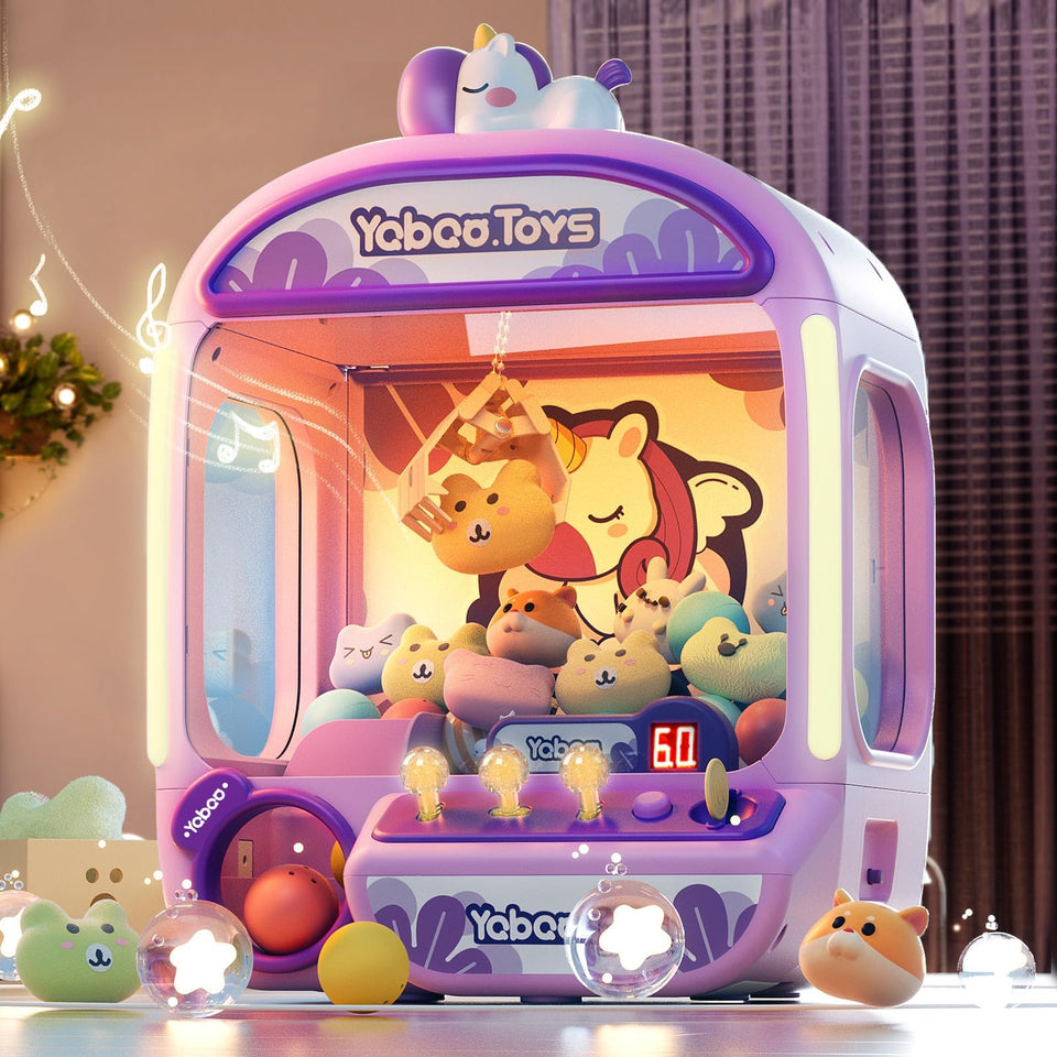 ORANGE OCEAN Large Claw Machine front view, kid-friendly arcade action
