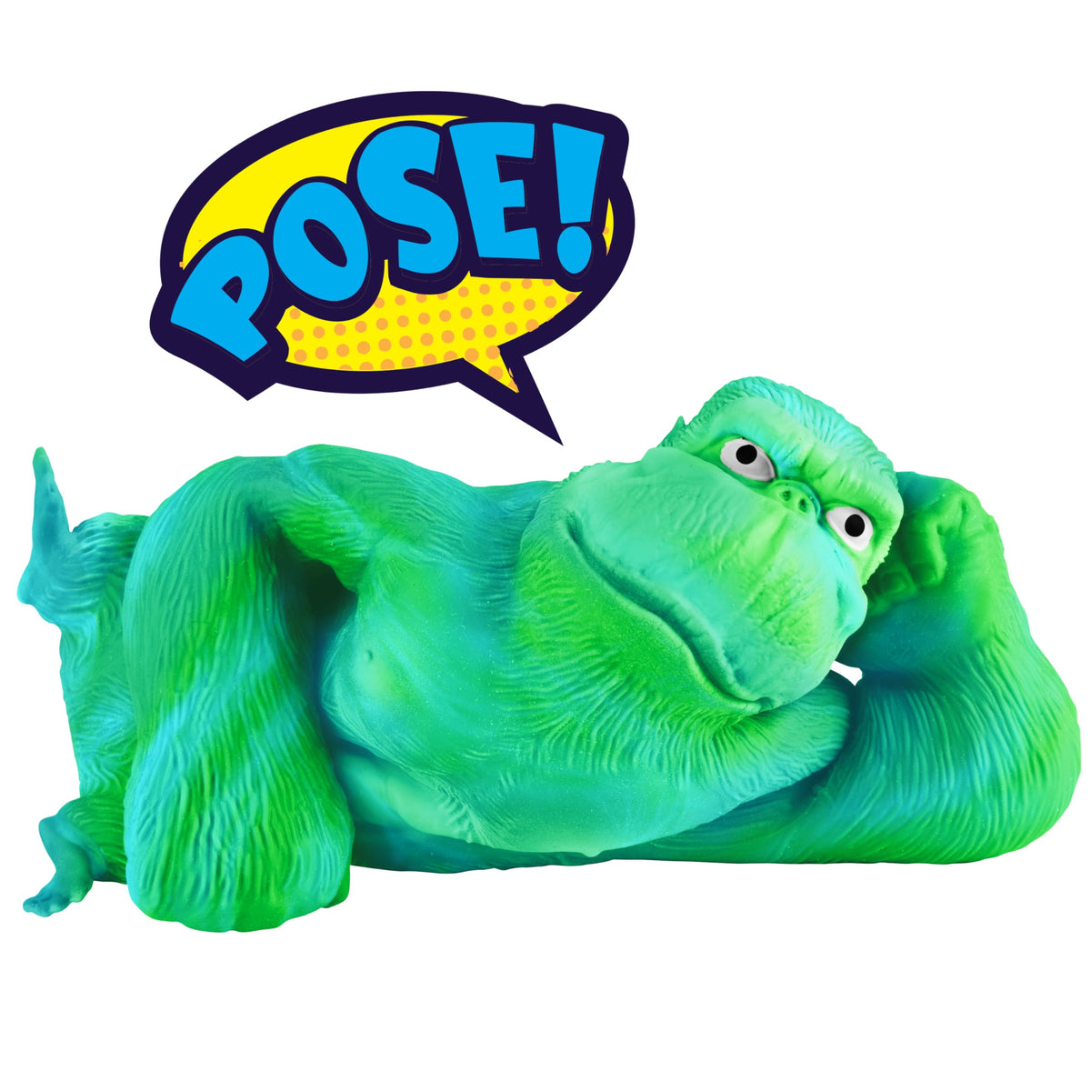 Squeezing the Funkee Monkee Jumbo can help focus during commutes.