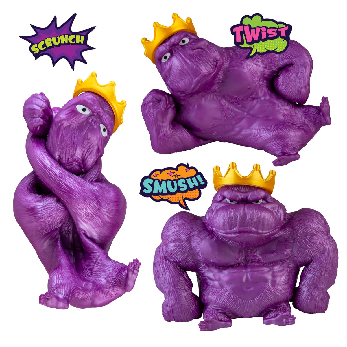 The Orb Factory Monkee's stretchable body holds poses for goofy expressions