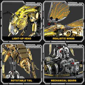 OrbBlaster dynamic wings gear mechanism brings the bee to life