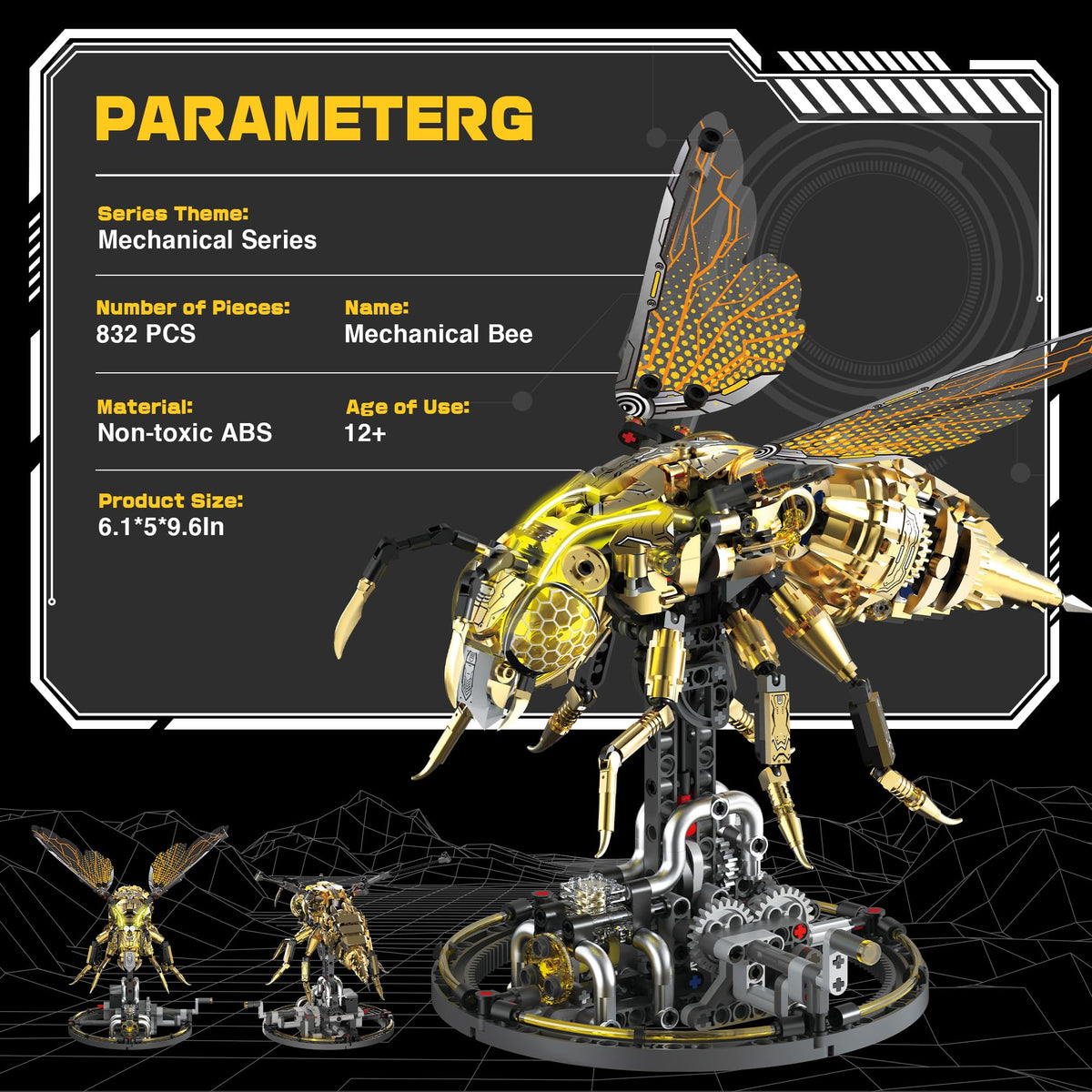OrbBlaster golden black silver design offers striking sci fi aesthetics