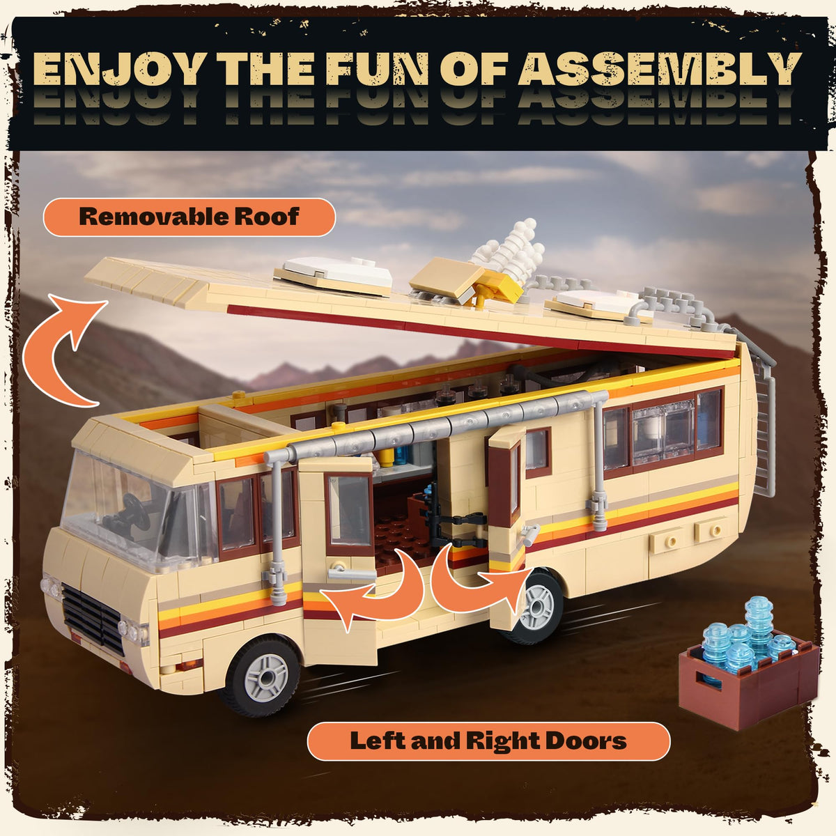 OrbBlaster Rvs detachable roof feature for easy interior access.