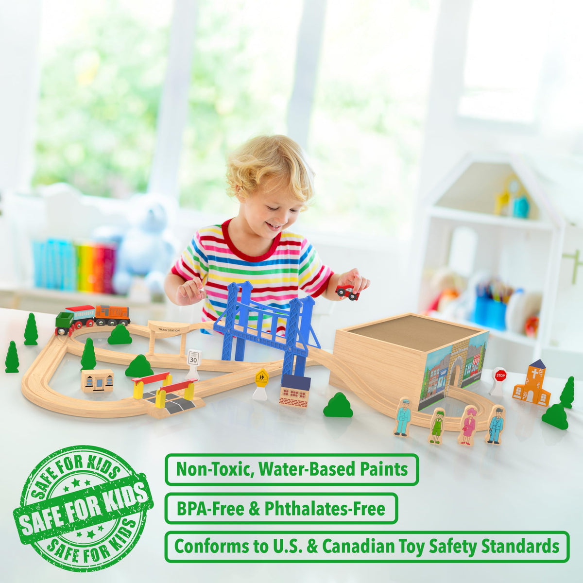 Orbrium Village Tunnel storage box doubles as storage and play tunnel for neat cleanup