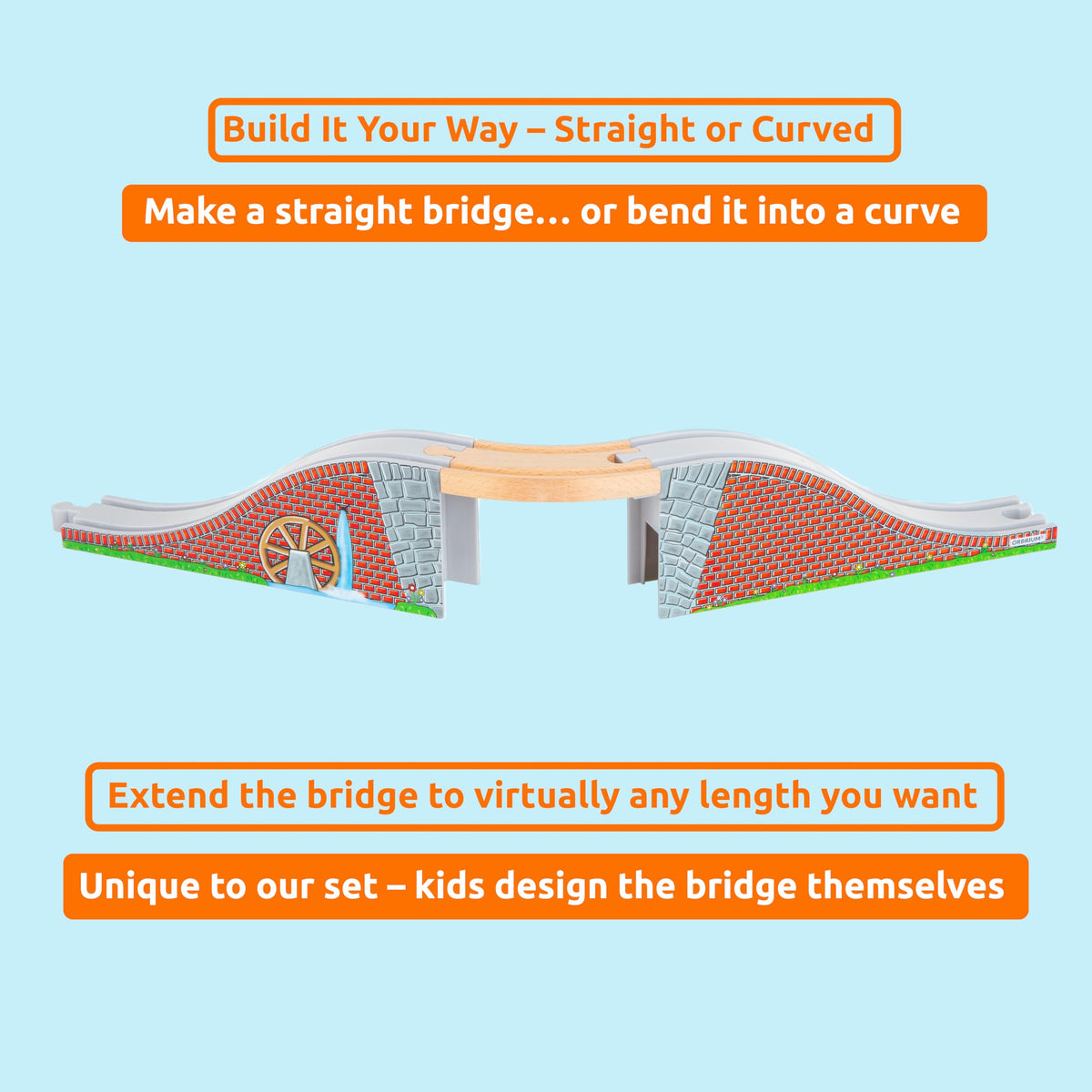 Orbrium left stone bridge provides decorative durability and stable crossings.
