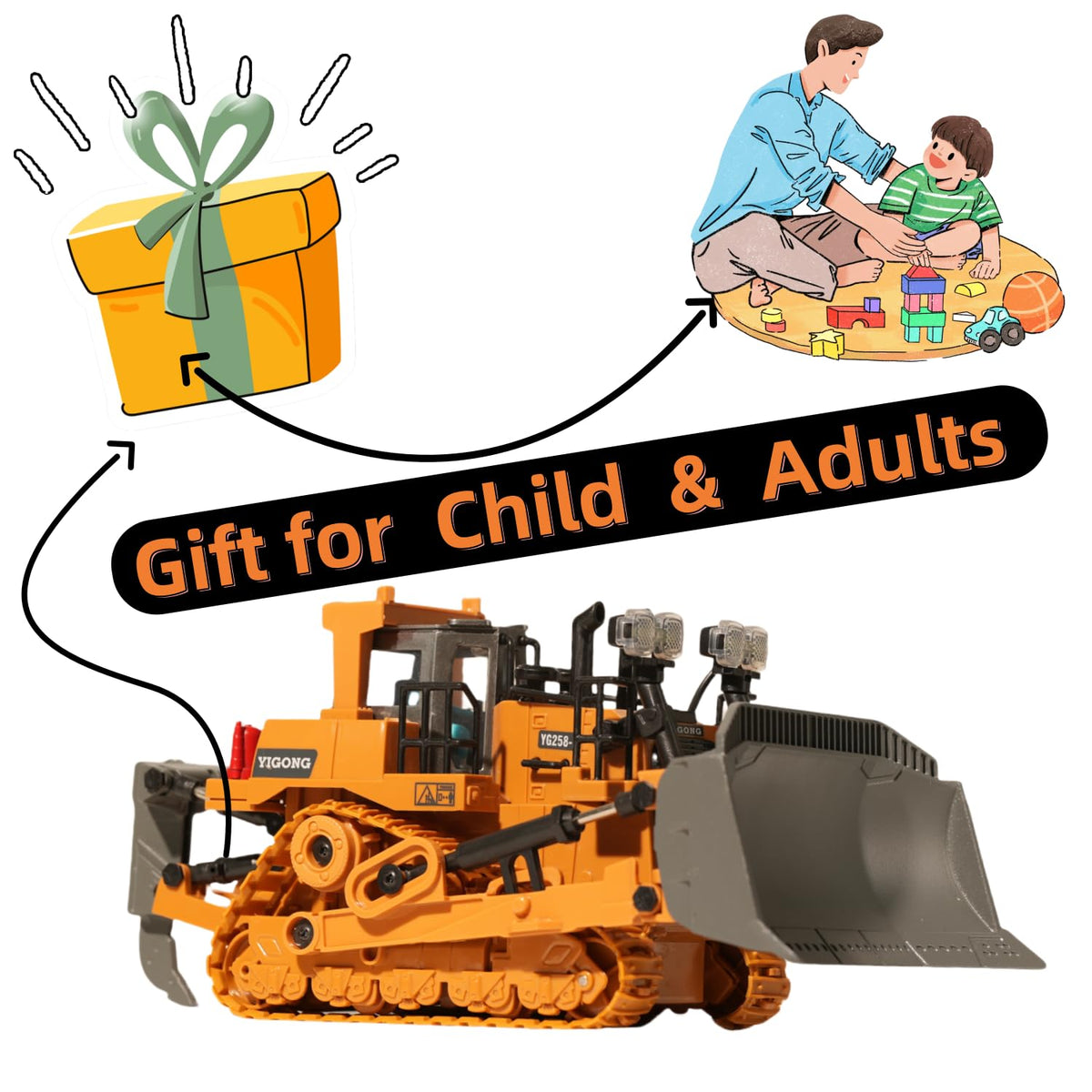 OrgaNatureQueen Kids construction toy suitable for ages 3+ and imagination.