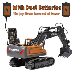 OrgaNatureQueen RC excavator remote control offers precise multi-channel operation