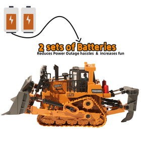 OrgaNatureQueen Remote control bulldozer, precise multi-direction action.