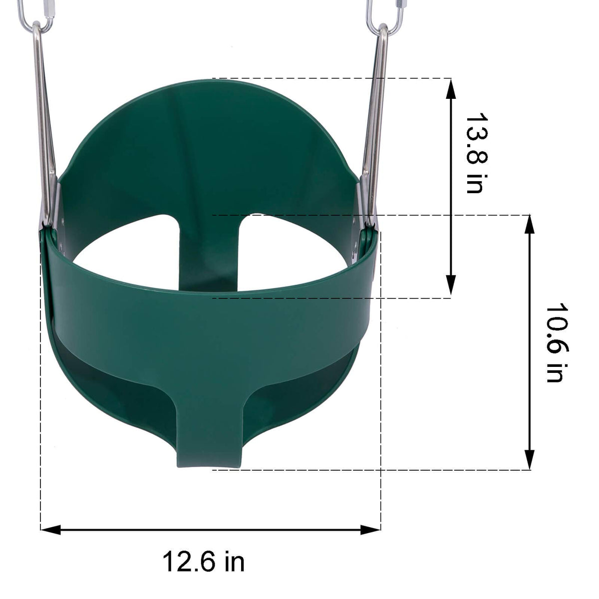 Orgrimmar 66-inch plastic-coated chain provides secure outdoor hanging with weather resistance.