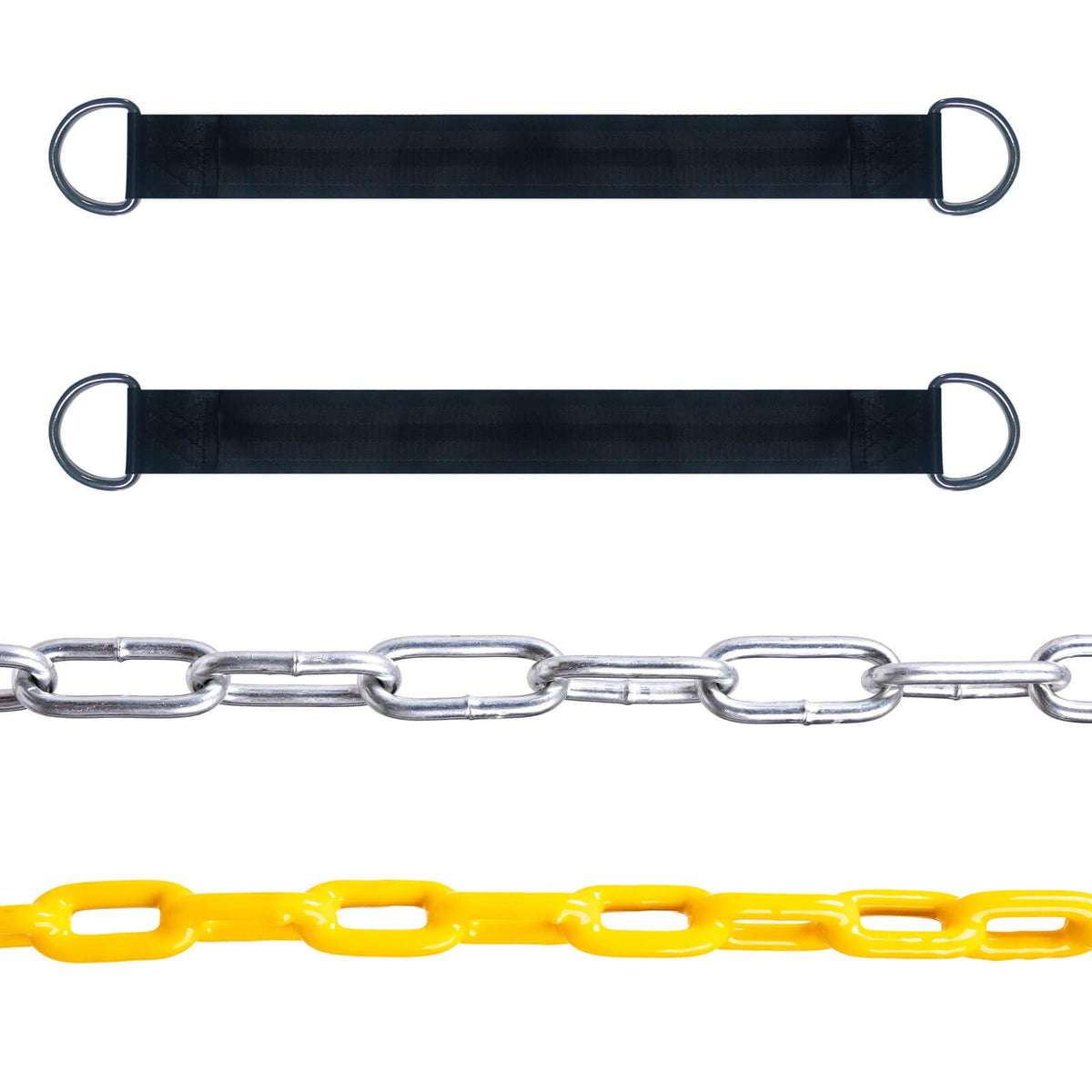 Orgrimmar heavy-duty tree straps for safe outdoor installation in green.
