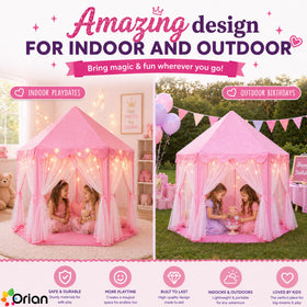 Orian Princess Tent durable fabric stands up to everyday use.