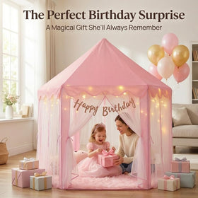 Orian Princess Tent in indoor play area setup