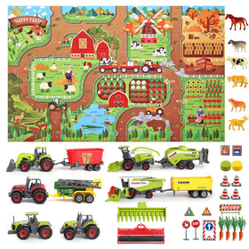 Oriate diecast tractor and trailer set offers realistic detail for budding builders