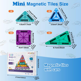 OrientFire 93pcs set sparks creativity with cars shapes and varied building options.