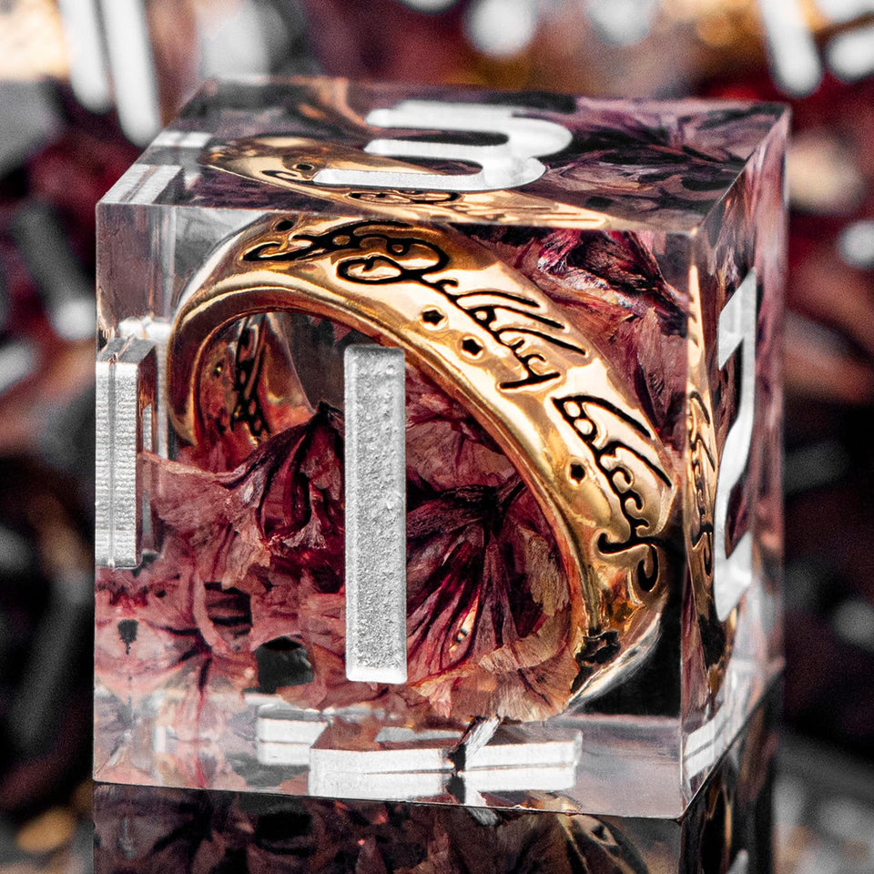 ORIFANTOU Magic Golden Ring case showing portable protection for the dice set
