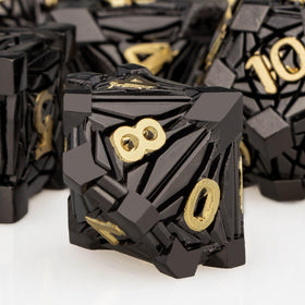 Orifantou metal dice D12; balanced weight for smooth spins.