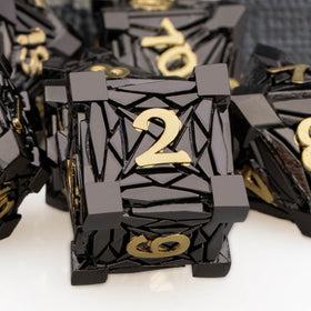 Orifantou metal dice D20; durable gaming dice for reliable rolls.