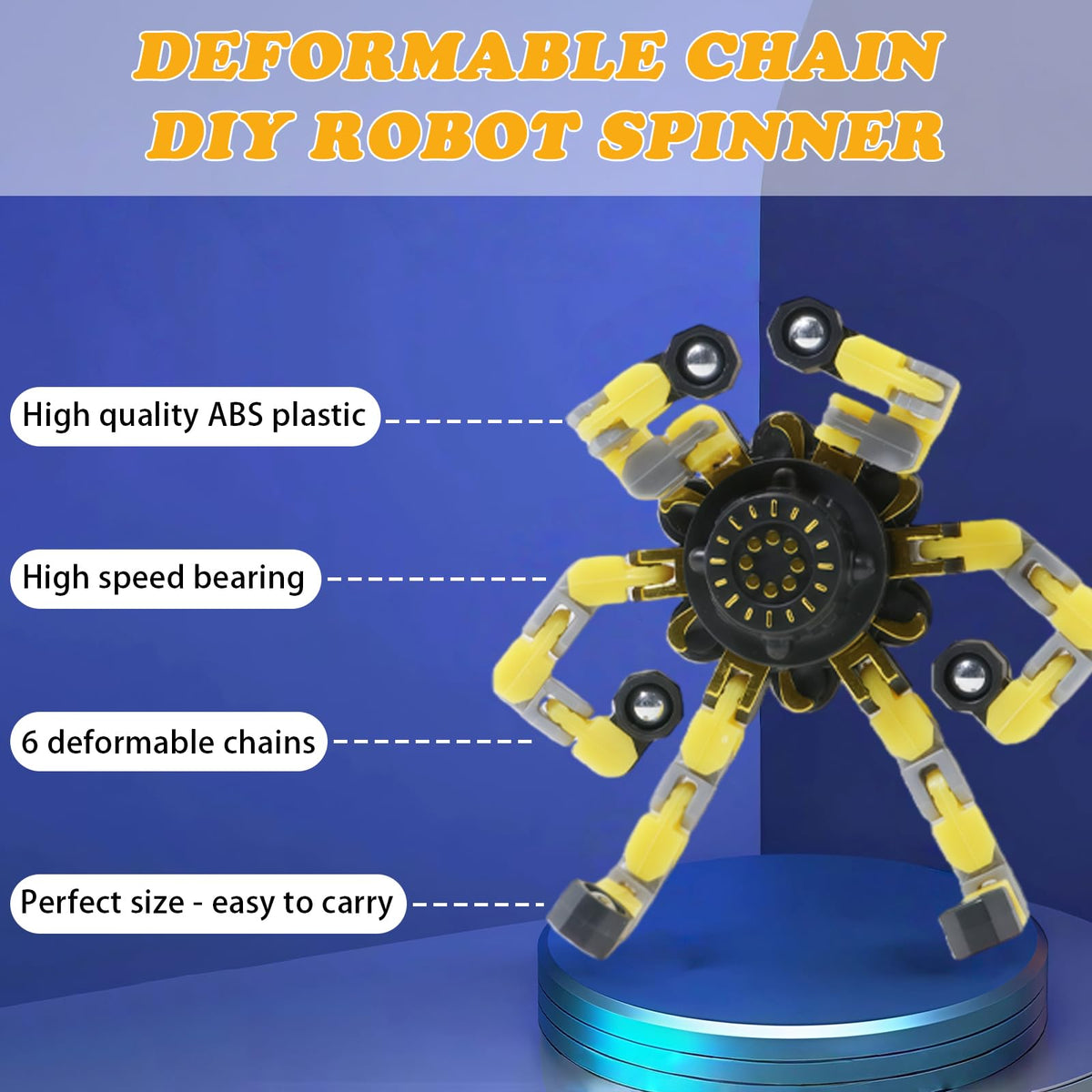 Original Ecology compact spinner doubles as a mini phone stand for quick viewing