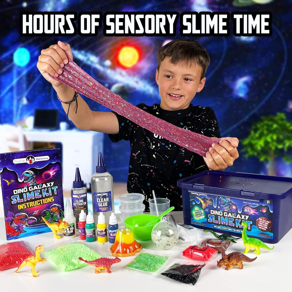 Original Stationery glow in the dark slime sessions captivate kids during evenings.