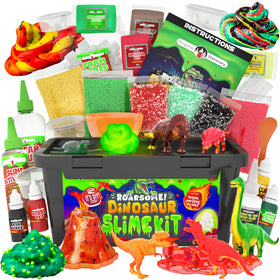Original Stationery Dinosaur Slime Kit glow lava slime for immersive play and creativity.