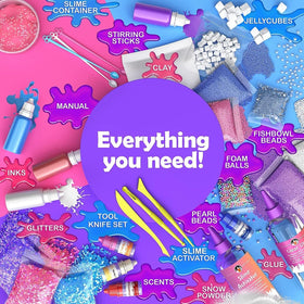 Original Stationery glitter and clay add-ins spark endless slime designs.