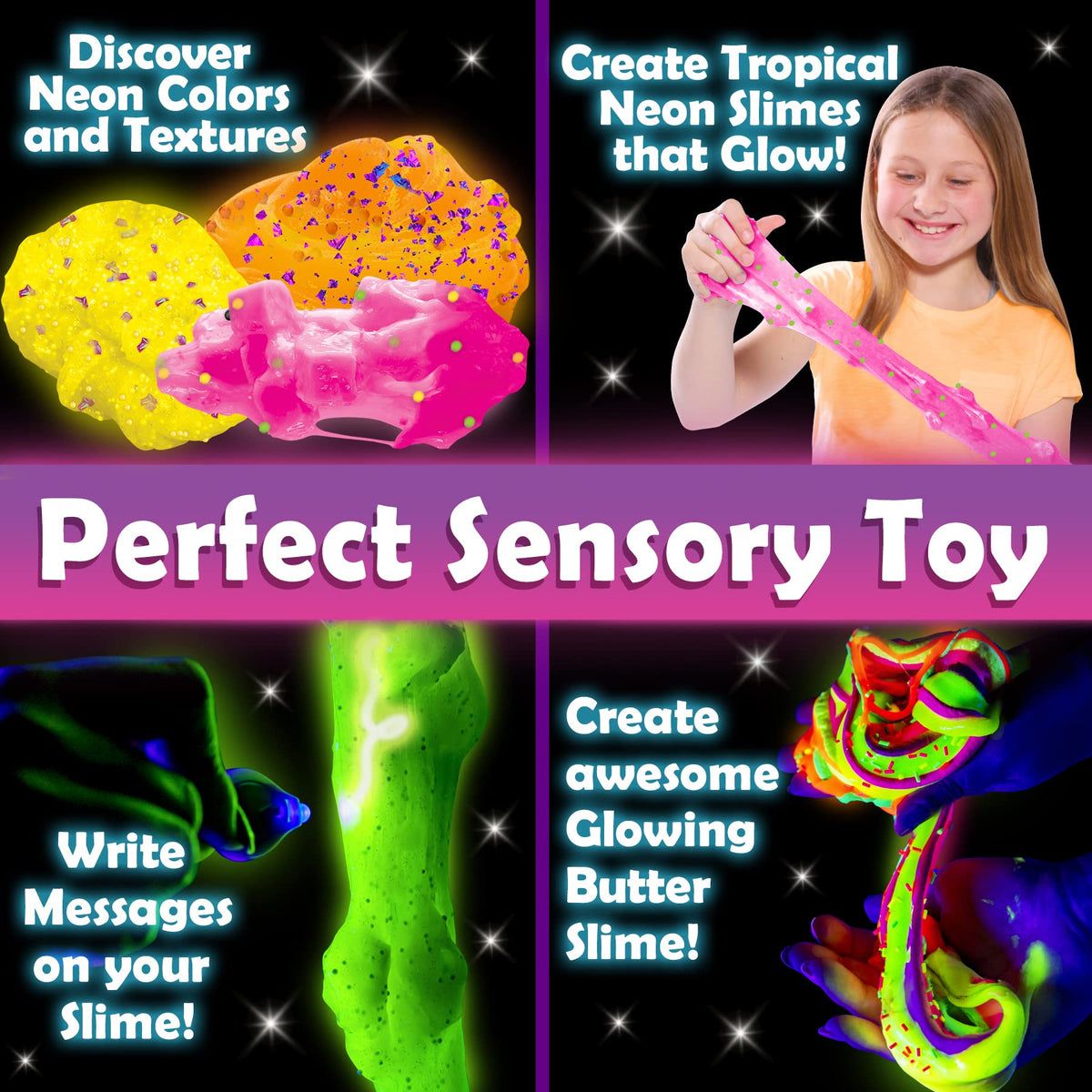 Original Stationery glitter and bead add-ins texture variety for sensory slime