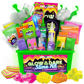 Original Stationery glow-in-the-dark slime kit front view for creative play sessions