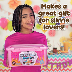Original Stationery Ice Cream Slime Kit cones inspire imaginative pretend treats.
