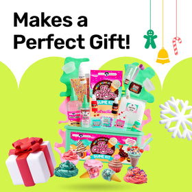 Original Stationery ice cream slime kit gift-ready packaging ideal for birthdays.