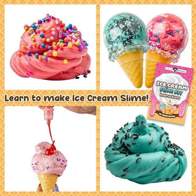 Original Stationery Ice Cream Slime Kit packaging ready for gifting and storage.