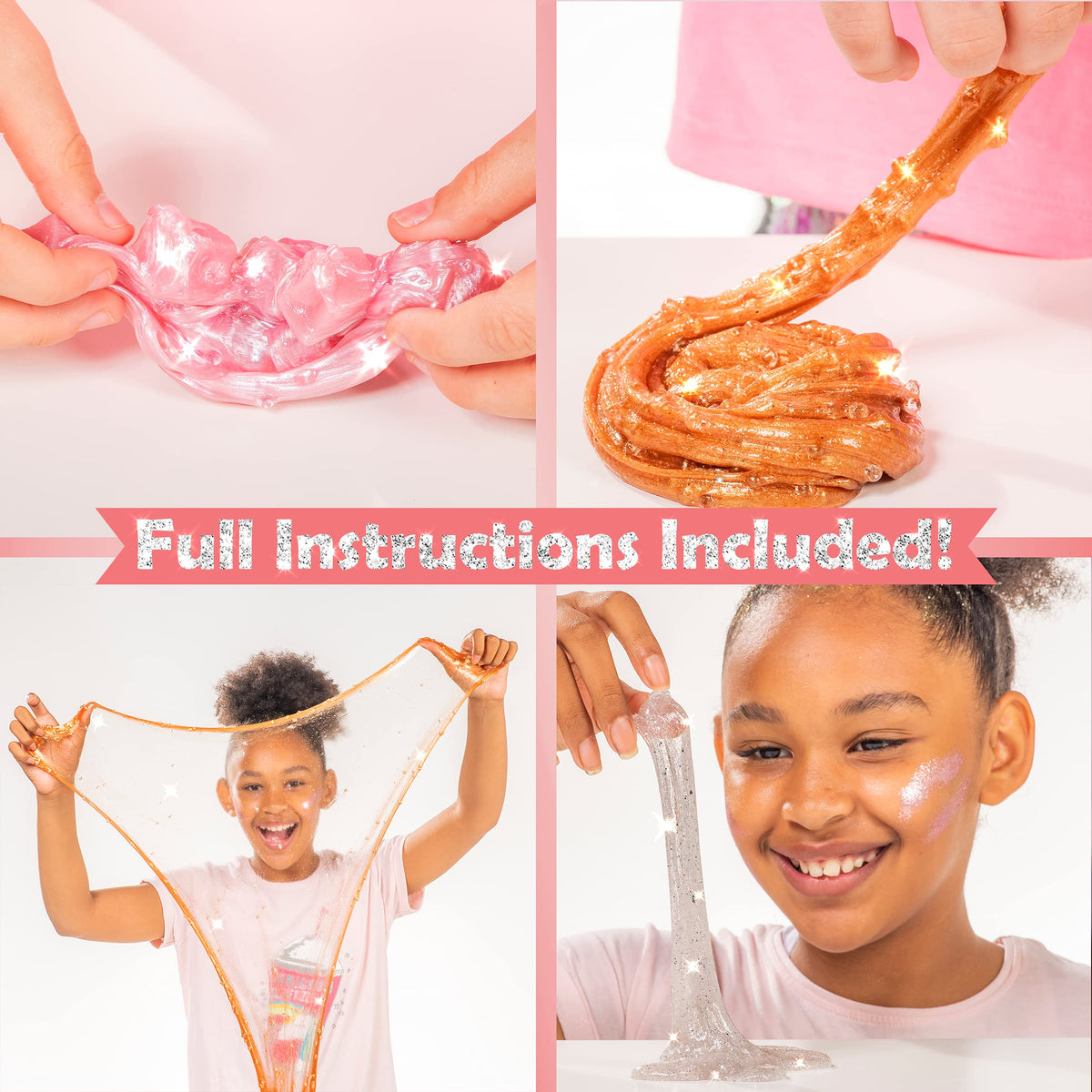 Original Stationery Instruction Manual guides kid friendly slime making