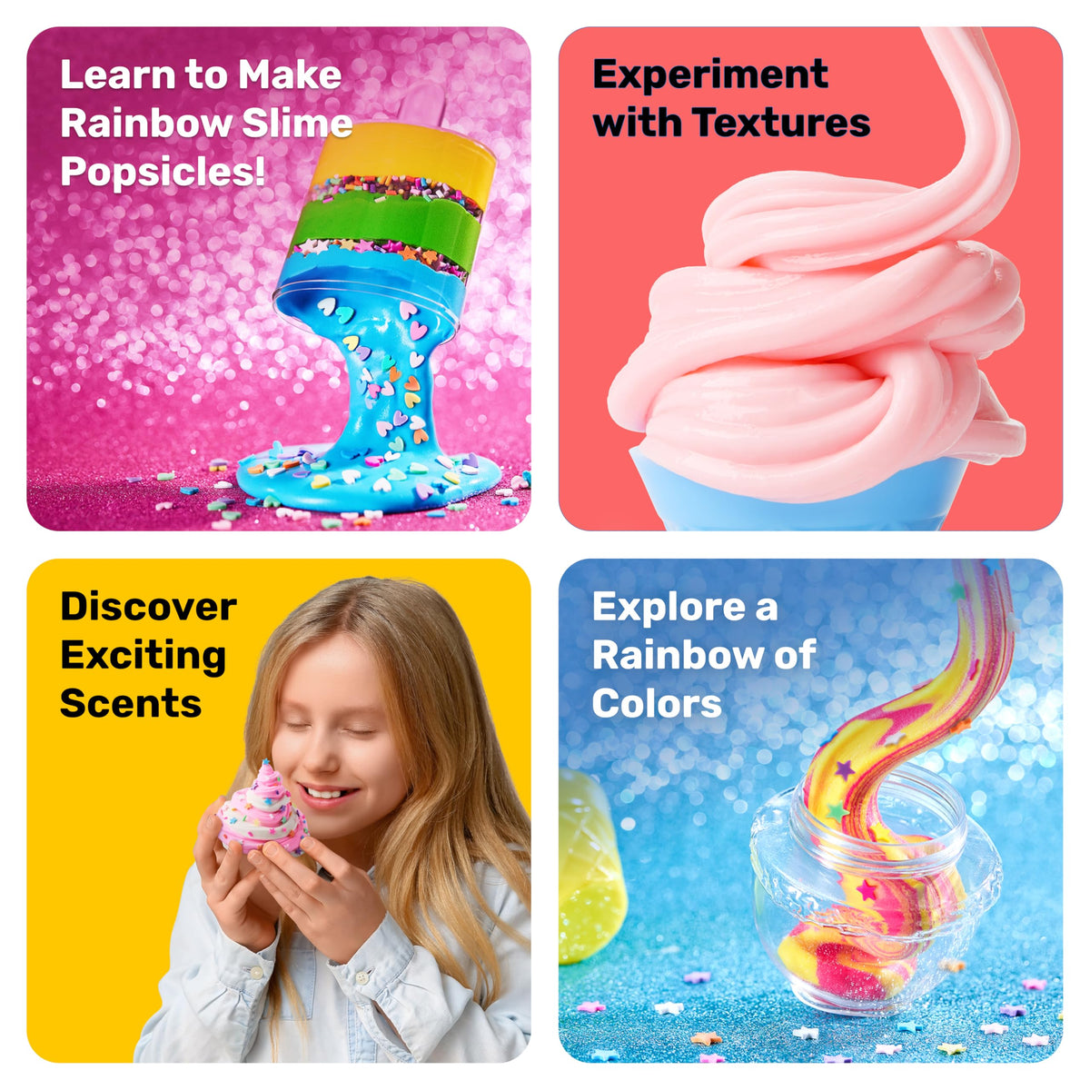 Original Stationery slime mixer and bowls, easy, mess-contained crafting session