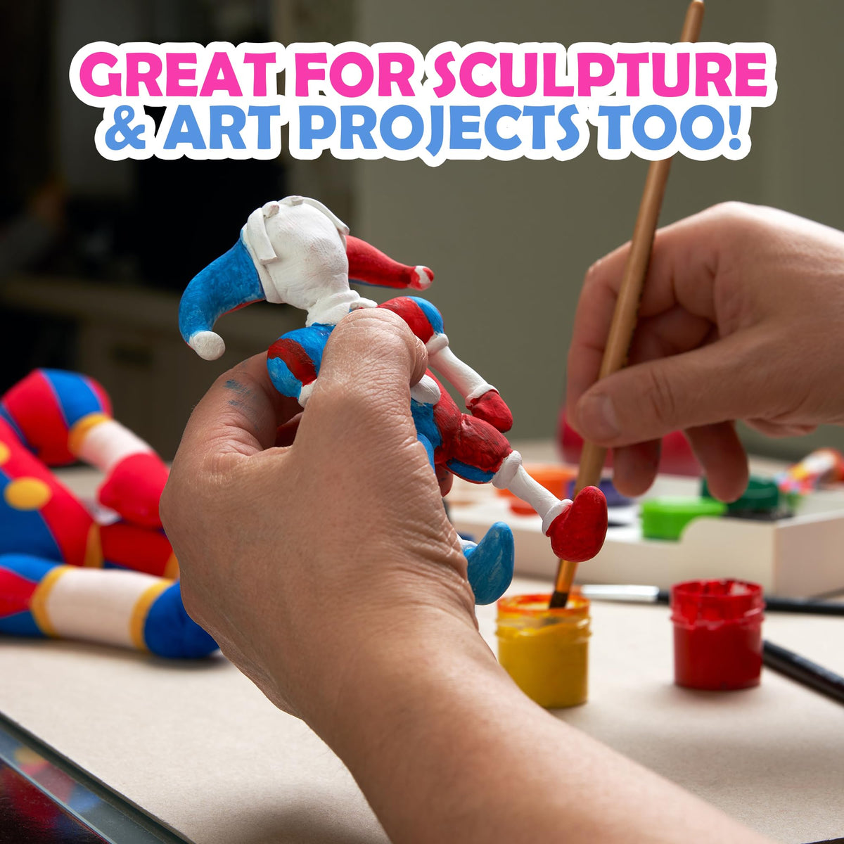 Original Stationery storage-friendly soft clay keeps projects fresh and ready.