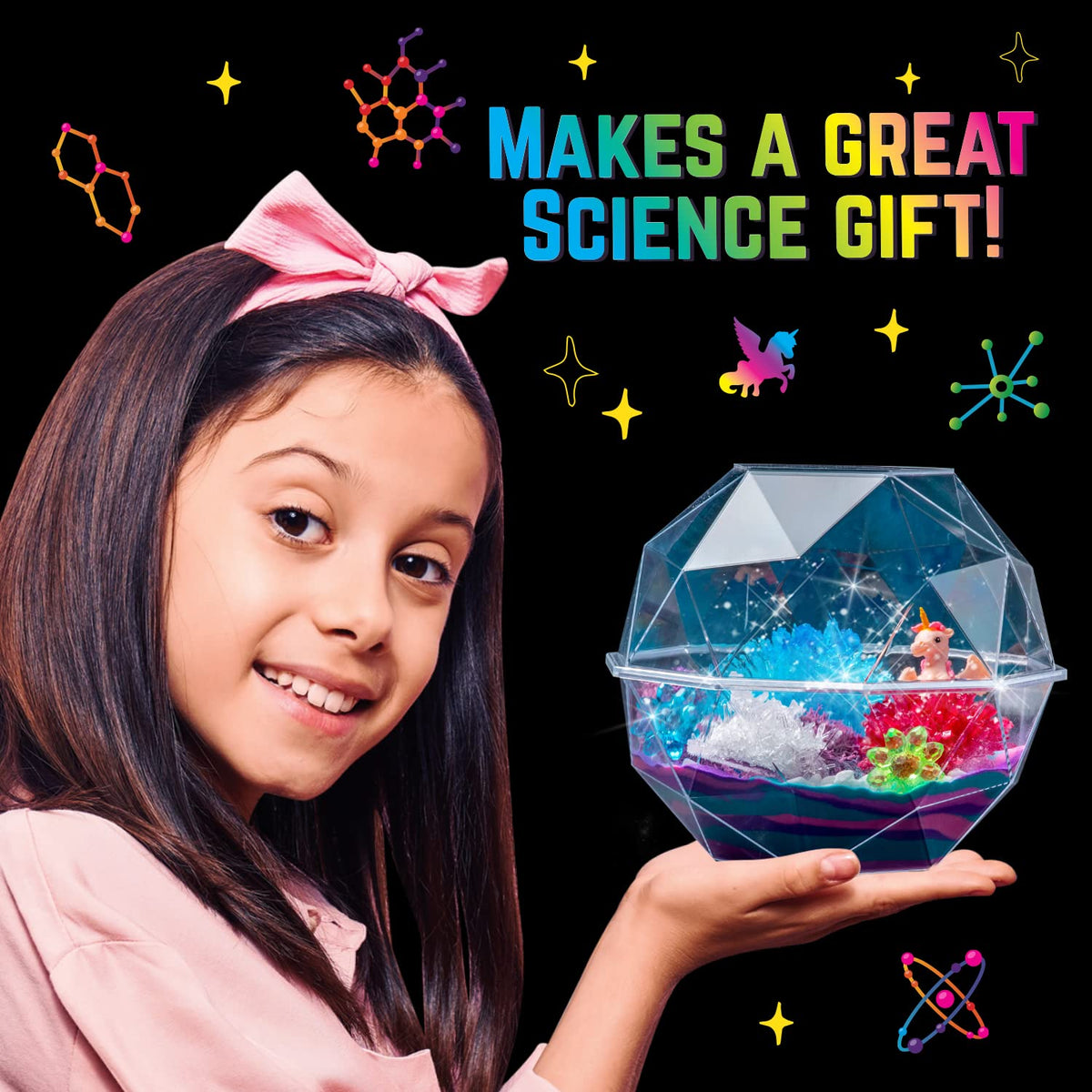 Original Stationery Unicorn Crystal Growing Kit instruction manual guiding young builders.