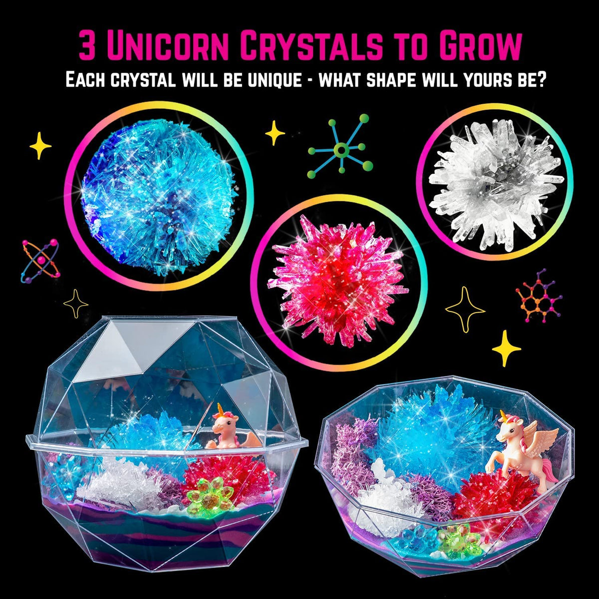 Original Stationery Unicorn Crystal Growing Kit unicorn figure included for magical display.