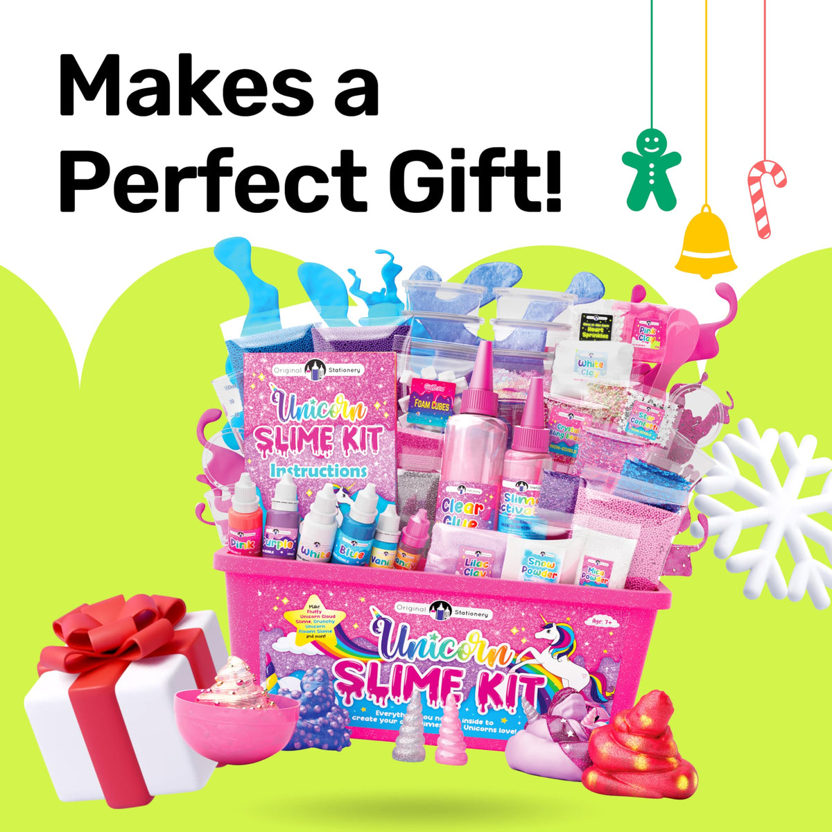 Original Stationery Unicorn Slime Kit packaging captures gift-ready appeal.