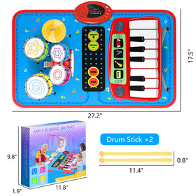 Oripira drum sticks included for interactive drum play