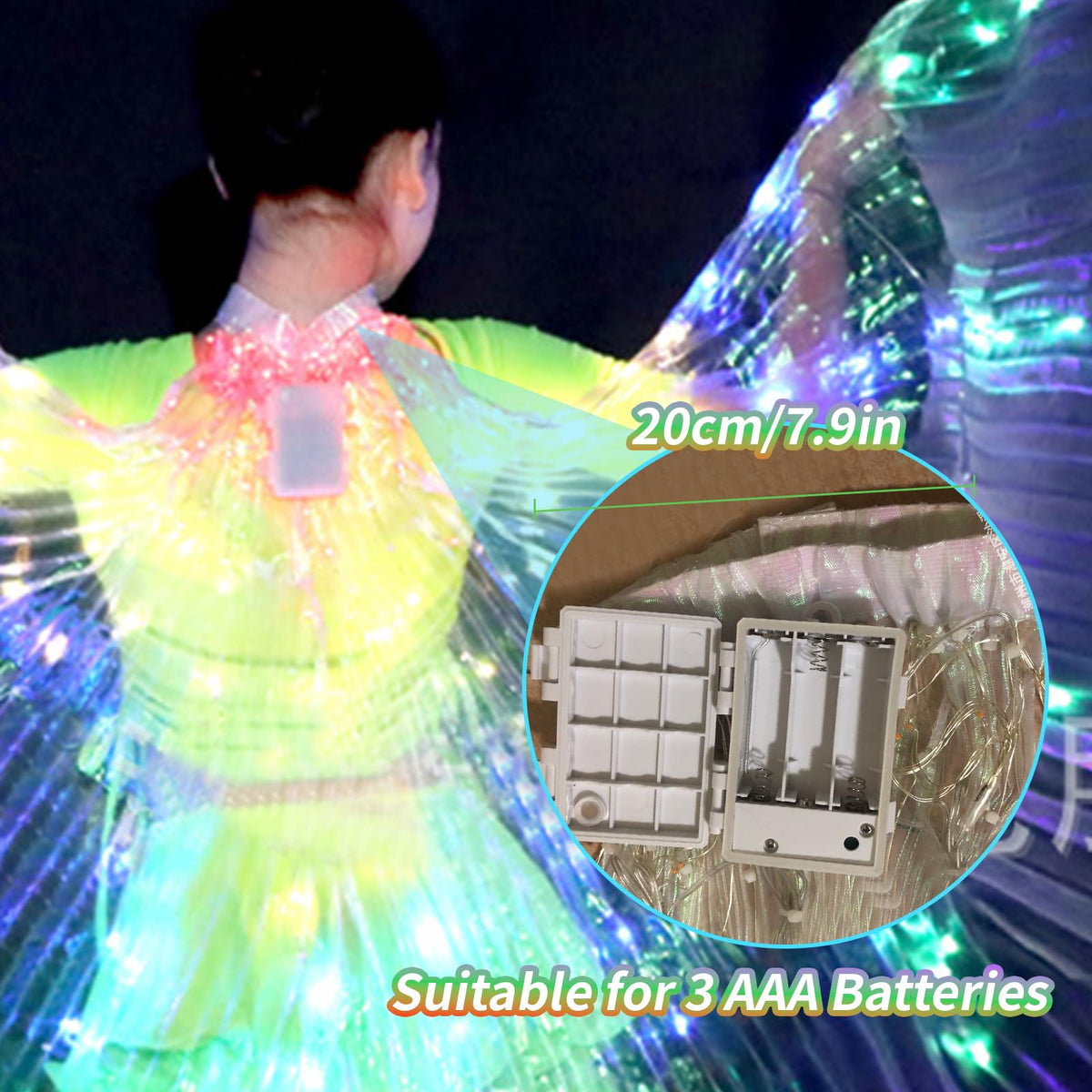 Orizizhic princess-style wings help every girl feel magical during dress-up.