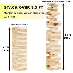 Orizliztion 3.3ft tower height offering challenging gameplay