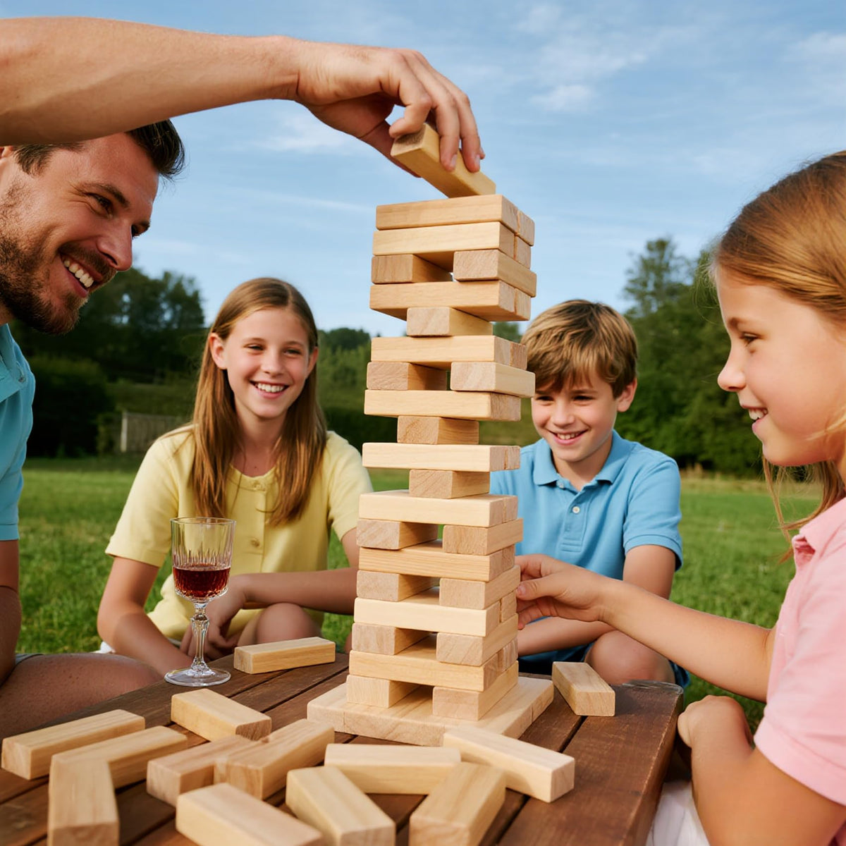 Orizliztion outdoor family game ideal for backyards and camping