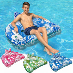 Ornnut kids' pool floats with safety handles for confident entry